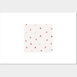 Scattered Triangle Pattern Posters and Art
